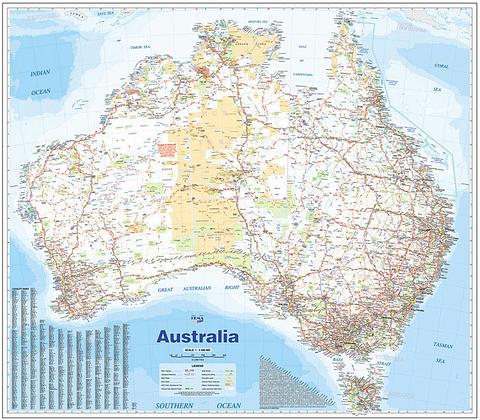 Australia Large 875mm x 1000 mm