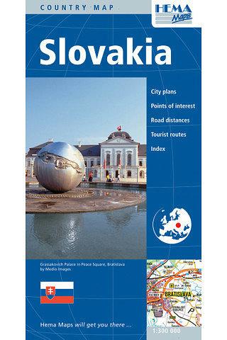 Slovakia Folded Map