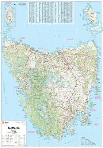 Tasmania State Map - Hema - 1000x700mm