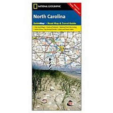 North Carolina Road Map and Travel Guide by National Geographic
