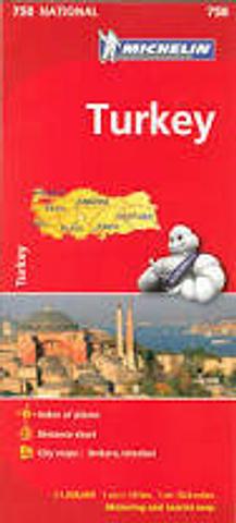 Turkey - Michelin Folded Map
