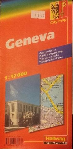 Geneva - City Map by Hallwag
