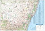 New South Wales - folded map