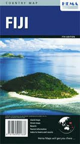 Fiji - folded map
