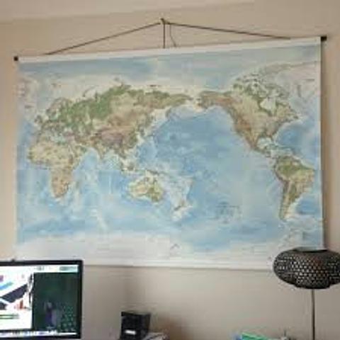World Map on Canvas