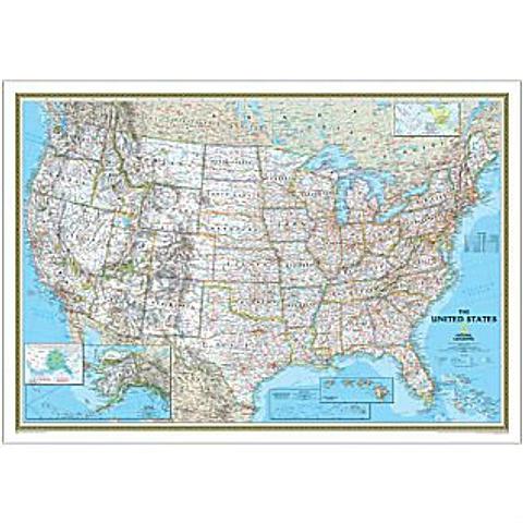 USA Wall Map by National Geographic - 1760mm x 1220mm