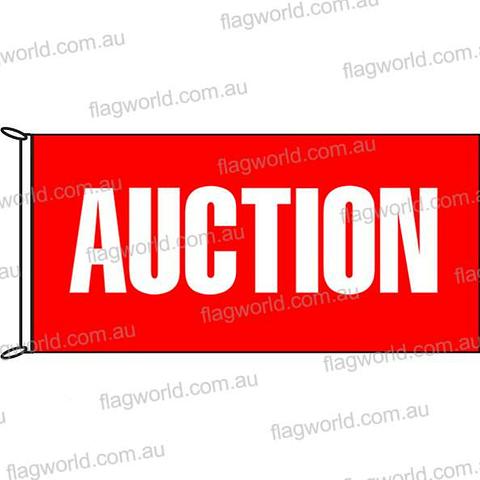 Auction Flag - 1800 x 900 mm