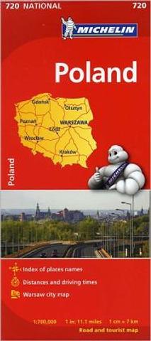Poland - folded map by Michelin