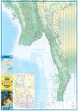Myanmar Burma - Folded Map