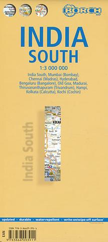 India South - and Sri Lanka - folded map by Borch