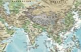 World Wall Map on Canvas - Medium Size