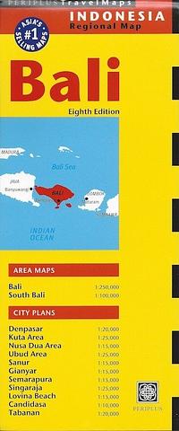 Bali - folded map by Periplus