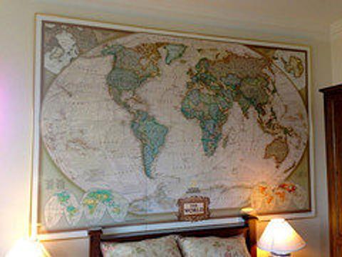 World Mural Map - Antique look by National Geographic