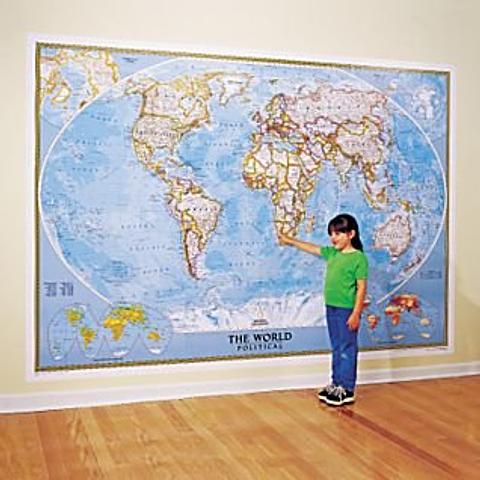 World Mural Map - by National Geographic