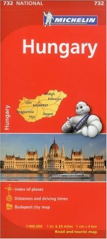 Hungary - Folded Map by Michelin