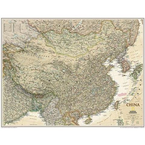 China - Wall Map by National Geographic