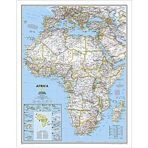 Africa Wall Map - by National Geographic