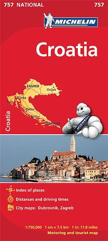 Croatia - Folded map by Michelin