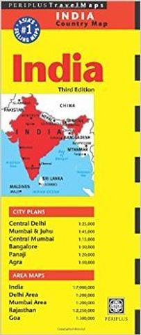 India - Country Map by Periplus Travel Maps