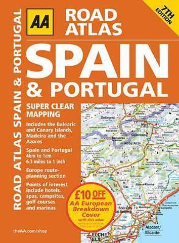 Spain and Portugal Road Atlas - AA