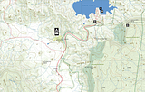 Cania Gorge - Topo Map 25k