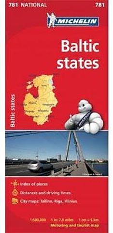 Baltic States - Estonia, Latvia, Lithuania - folded map by Michelin