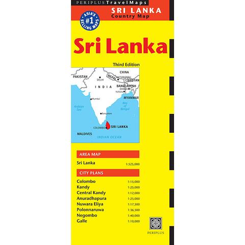 Sri Lanka - folded map by Periplus