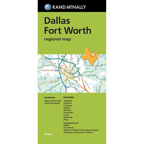 Dallas Fort Worth - Regional Map by Rand McNally