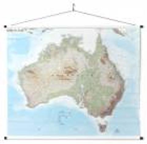 Australia - Canvas Wall Map