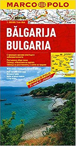 Bulgaria - map by Marco Polo