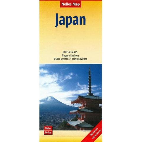 Japan - folded map