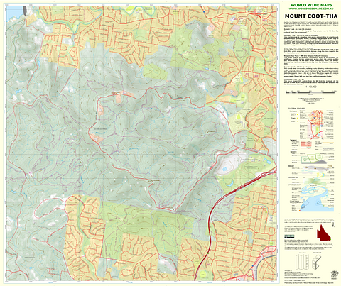 Mount Coot-tha Topographic Map 10k