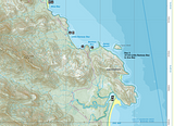 Hinchinbrook Island - Thorsborne Trail - 50k topo map