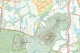 Glasshouse Mountains 25k Topo Map